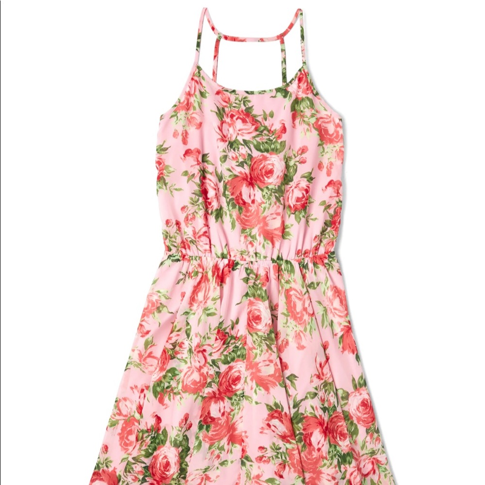 Women’s Floral Sharkbite Hem Dress